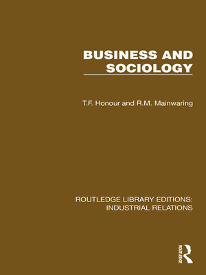 cover image of Business and Sociology